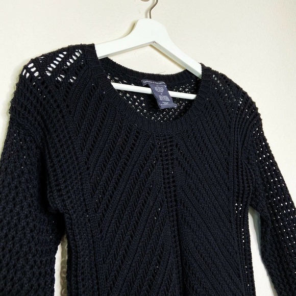 Chelsea & Theodore 3/4 Sleeve Open Knit Sweater - Picture 2 of 5